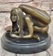 Chair Contortionists Dancer Signed Collector Edition Bronze Marble Sculpture