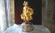 Chryselephantine A. Gory Art Deco Young Girl With Golden Bronze Baskets - Marble