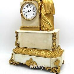 Clock Pendulum from the Louis Philippe period - Gilded bronze and marble - 19th century signed