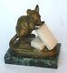 Clovis Edmond Masson Mouse To Bronze And Marble 19th Sugars Animal Sculptor