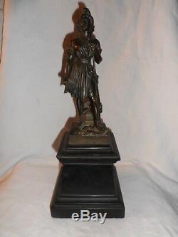 David D'angers Bronze Marble Pedestal Freedom Fight With Your Defenders Ttb