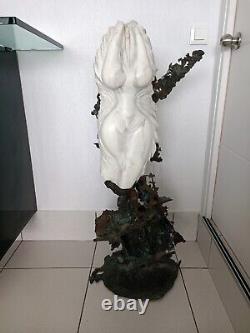 Dominique Couque, Bronze and Marble Sculpture, Signed and Numbered 1/1