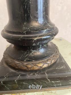 Édouard Drouot Patinated Bronze Winged Victory on Globe Base Marble