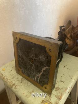 Édouard Drouot Patinated Bronze Winged Victory on Globe Base Marble