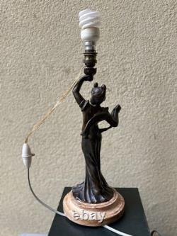 Elegant Bronze Woman Signed BRUCHON Émile (19th Century) On Marble Base