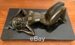 Erotic Akt- Bronze Figure Bronze On Marble Base Signed Numbered Raymondo
