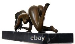 Erotic Bronze Figure Nu Signed Raymondo On Base In Numbered Marble 2/10