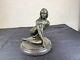 Erotic Bronze And Marble Statue Of A Nude Woman Signed Claude + Foundries