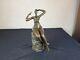 Erotic Bronze And Marble Statue Of A Nude Woman Signed Juno + Foundry