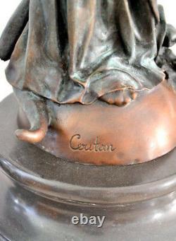 Exclusive Groebronze Signed Jules Felix Coutan On Marble Base