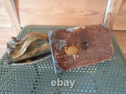 Former Bronze And Marble Blotting Paper Press Signed Leroyer
