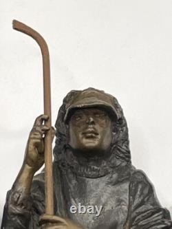 Golf Game Golf Sport Sculpture Bronze Marble Base Signed L, Charles