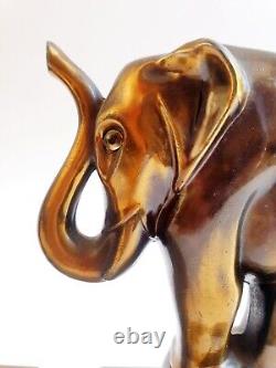 H. Moreau said Franjou Elephant Sculpture Bookends Regule Bronze Patina