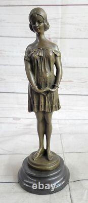 Handmade Bronze Sculpture, Marble, Milo, Signed, Original, Elegant, Classic, Sale