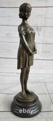 Handmade Bronze Sculpture, Marble, Milo, Signed, Original, Elegant, Classic, Sale