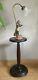 Lamp "the Violinist" Signed By Farbel. Bronze, Marble, Brass, Opaque Glass Tulip.