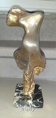 Large Bronze On Marble, Signed, Modern Art, Contemporary Artist
