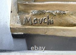 Large Sexy Chair Pose Bronze Sculpture Marble Figurine Sign Artwork Sale