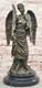 Main Bronze Sculpture Marble Signed By French Moreau Statue Figurine Decor