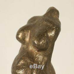 Marble Sculpture Bronze Signature Author Italy 70 Years