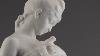 Marble Sculpture Called Young Woman, The Dove, Signed By Hippolyte Moreau, Atena Gallery