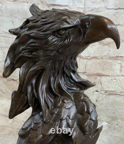 Marbled Bronze Sculpture of an American Milo, Signed, on a Tree Branch, For Sale