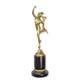 Mercury Sculpture In Gilt Bronze On A Marble Base After Giovanni Bologna
