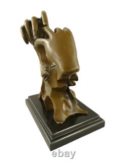 Modern Bronze Statue: The Pinning of the Rings on a Marble After Milo