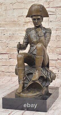 Napoleon Bonaparte Signed Original Bronze Metal Marble Sculpture Statue Figurine