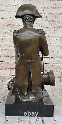 Napoleon Bonaparte Signed Original Bronze Metal Marble Sculpture Statue Figurine