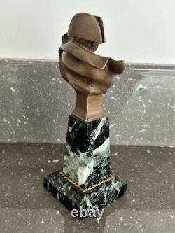 Napoleon I Bonaparte Houdon Very Rare Bronze Marble Bust, 19th Century