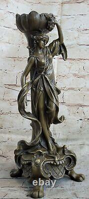 Original Floral Goddess Bronze Marble Sculpture Statue Deal