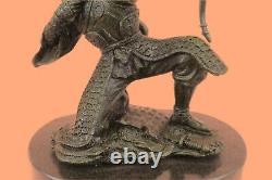 Original Kamiko Japanese Samurai Warrior Bronze Marble Sculpture Decor