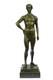 Original Signed Bronze Sculpture Of An Athletic Roman God On A Marble Base &ndash; On Sale