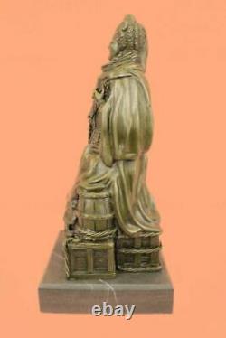Original Signed Zengh Queen Elizabeth I Royal Marble Base Sculpture Statue Sale