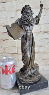 Original Unique Signed Bronze Sculpture Museum Quality Opens Marble Base Decor