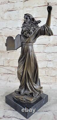 Original Unique Signed Bronze Sculpture Museum Quality Opens Marble Base Decor