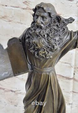 Original Unique Signed Bronze Sculpture Museum Quality Opens Marble Base Decor