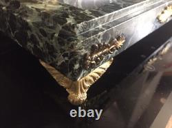 PINEDO Emile Antique Inkwell Imperial Eagle Empire Style Bronze and Marble Signed