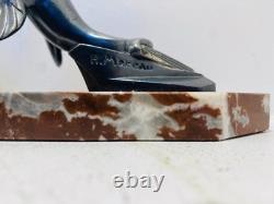 Pair of bookends in marble and bronze signed Hippolyte MOREAU - The Sea Lions