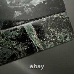 Pair of bronze elephant bookends signed Carvin with marble bases M3300