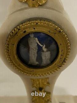 Pendule Directoire Marble Et Bronze Gilded / Clock Signed Pochon Paris