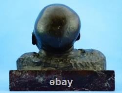 Pietro Ceccarelli, bronze and marble sculpture, newborn bust, first cry Pietro Ceccarelli, bronze and marble sculpture, newborn bust, first cry