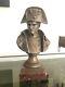 Pinedo Old Bronze Bust Of Napoleon Sign Marble
