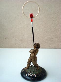 Pretty Old Bronze Juggler Trace Of Signing To Identify Very Deco