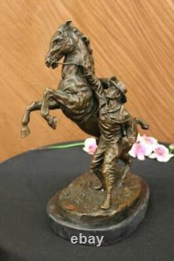 Rare Signed Original Art Deco Elevation Horse Marble Hand Made Bronze