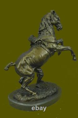 Rare Signed Original Art Deco Livestock Horse Marble Hand Made Bronze Sculpture