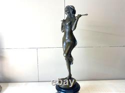 Sculpture Dream Dancer on a black marble pedestal after A. Gozy