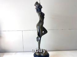 Sculpture Dream Dancer on a black marble pedestal after A. Gozy