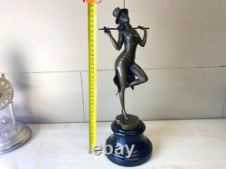Sculpture Dream Dancer on a black marble pedestal after A. Gozy